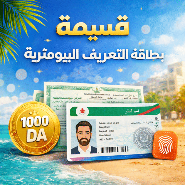 قسيمة بطاقة التعريف البيومترية